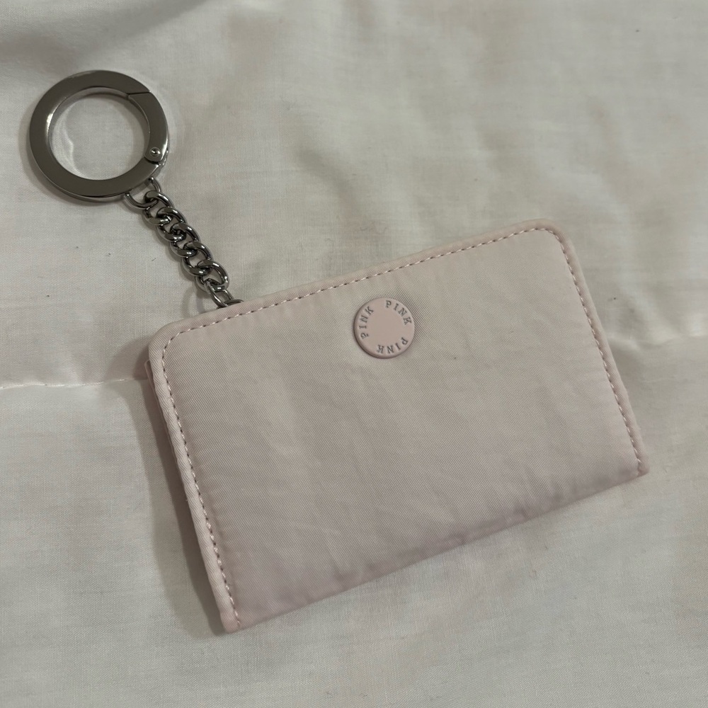 Pink wallet card holder